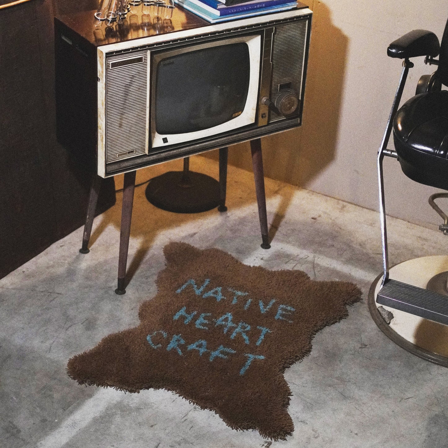 NHC FUR RUG - BROWN