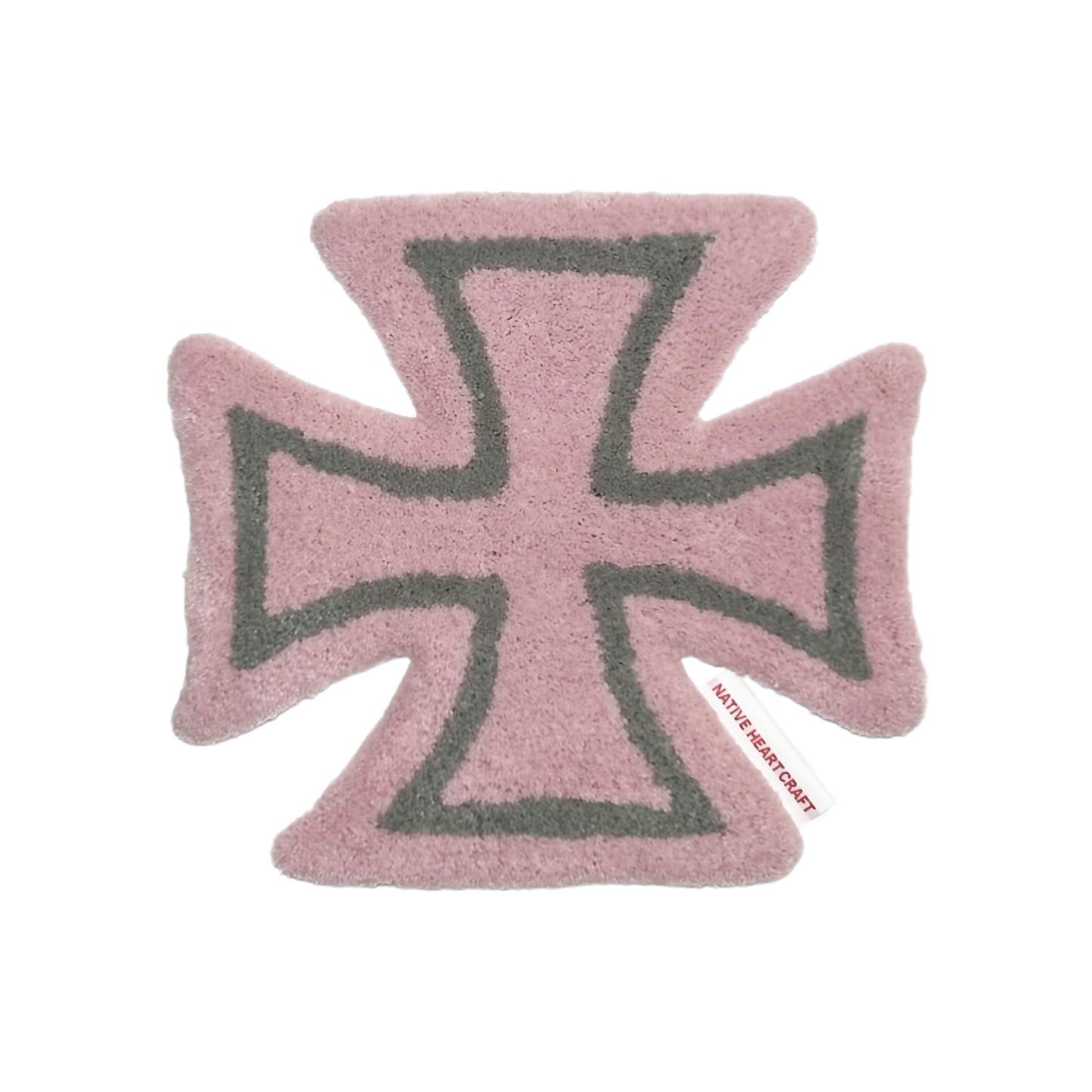 CROSS CHAIR RUG - PINK