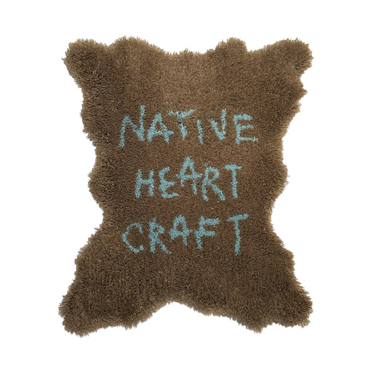 NHC FUR RUG - BROWN