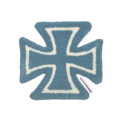 CROSS CHAIR RUG - BLUE